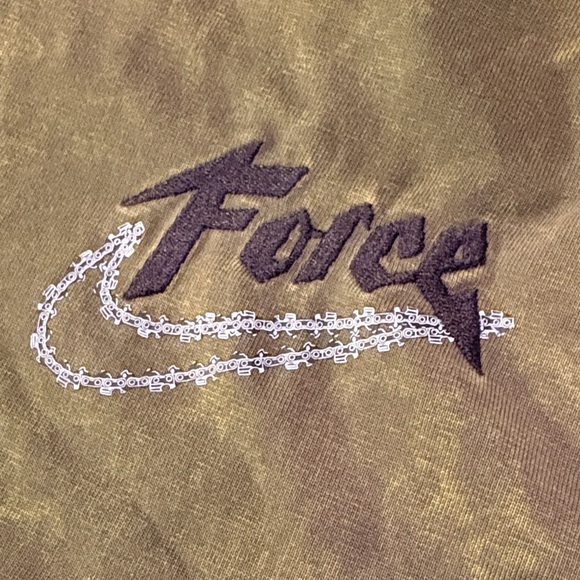 Men Nike Force Olive tiedye classic pull tie long sleeve basketball theme Hoodie - Picture 6 of 10